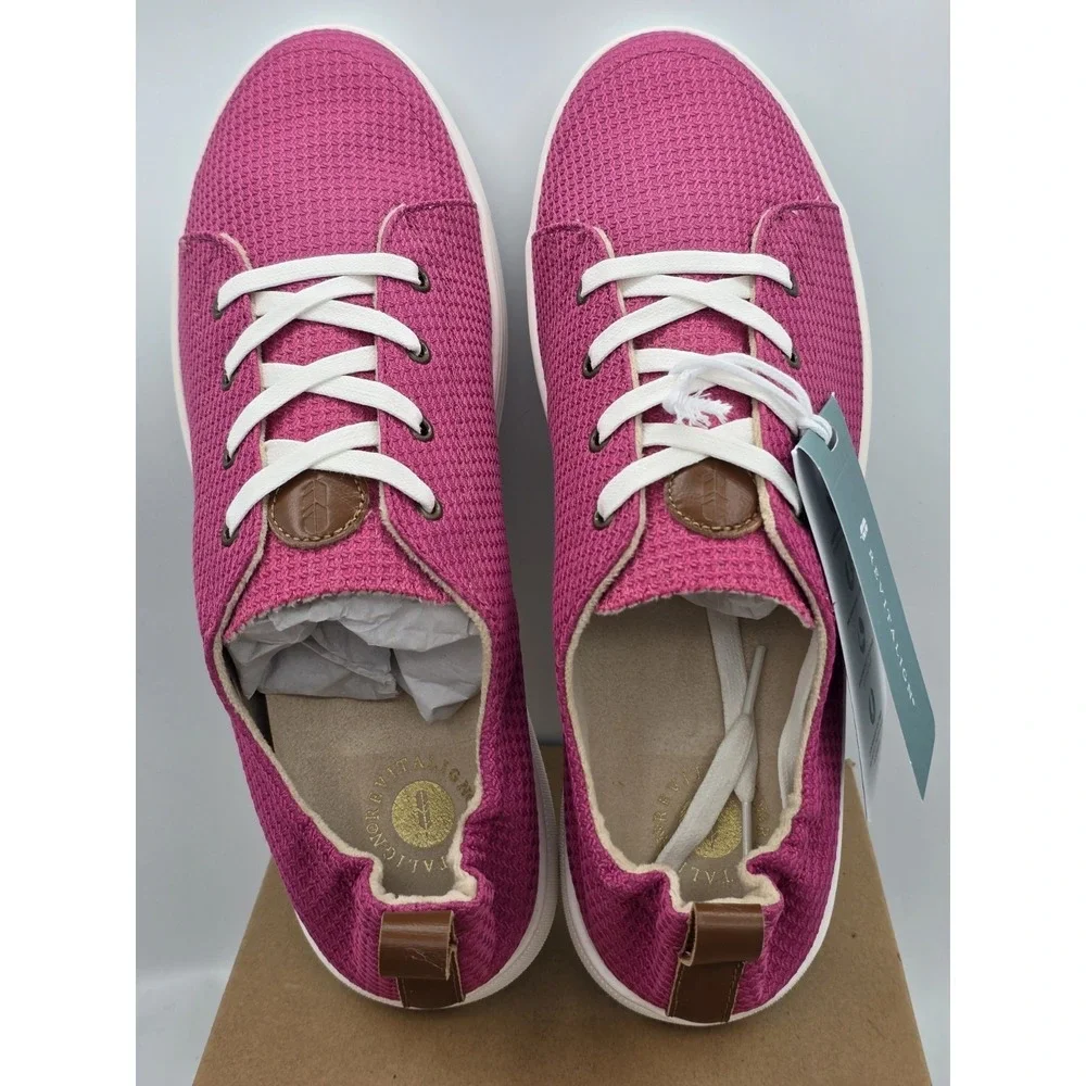 Revtialign Orthotic Quilted Casual Sneakers Ophelia‎ Cactus Pink Flower Sz 11 M
